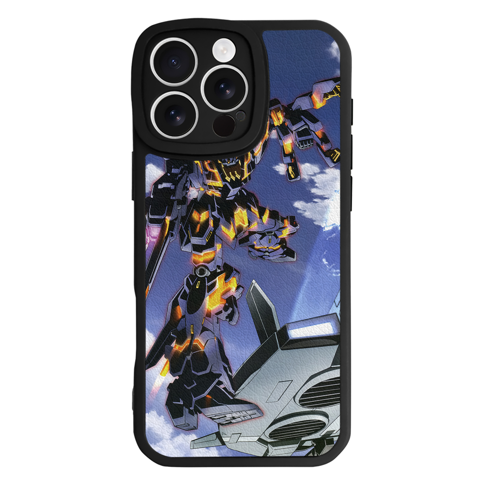 （画像用） 機動戦士ガンダム Mobile Suit Gundam 【iPhone 16シリーズ対応】シリコンスマホケース（レザー調） 材質：シリコン
